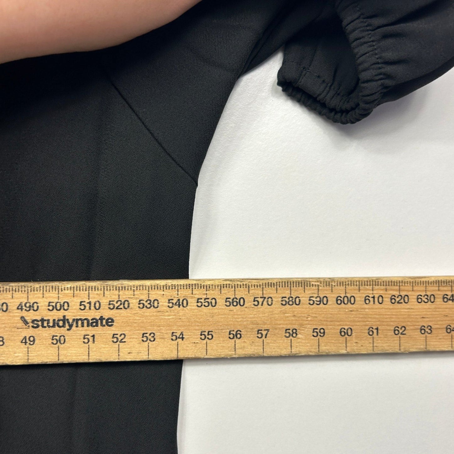 City Chic Black Long Sleeve Tunic Blouse Top Size 16