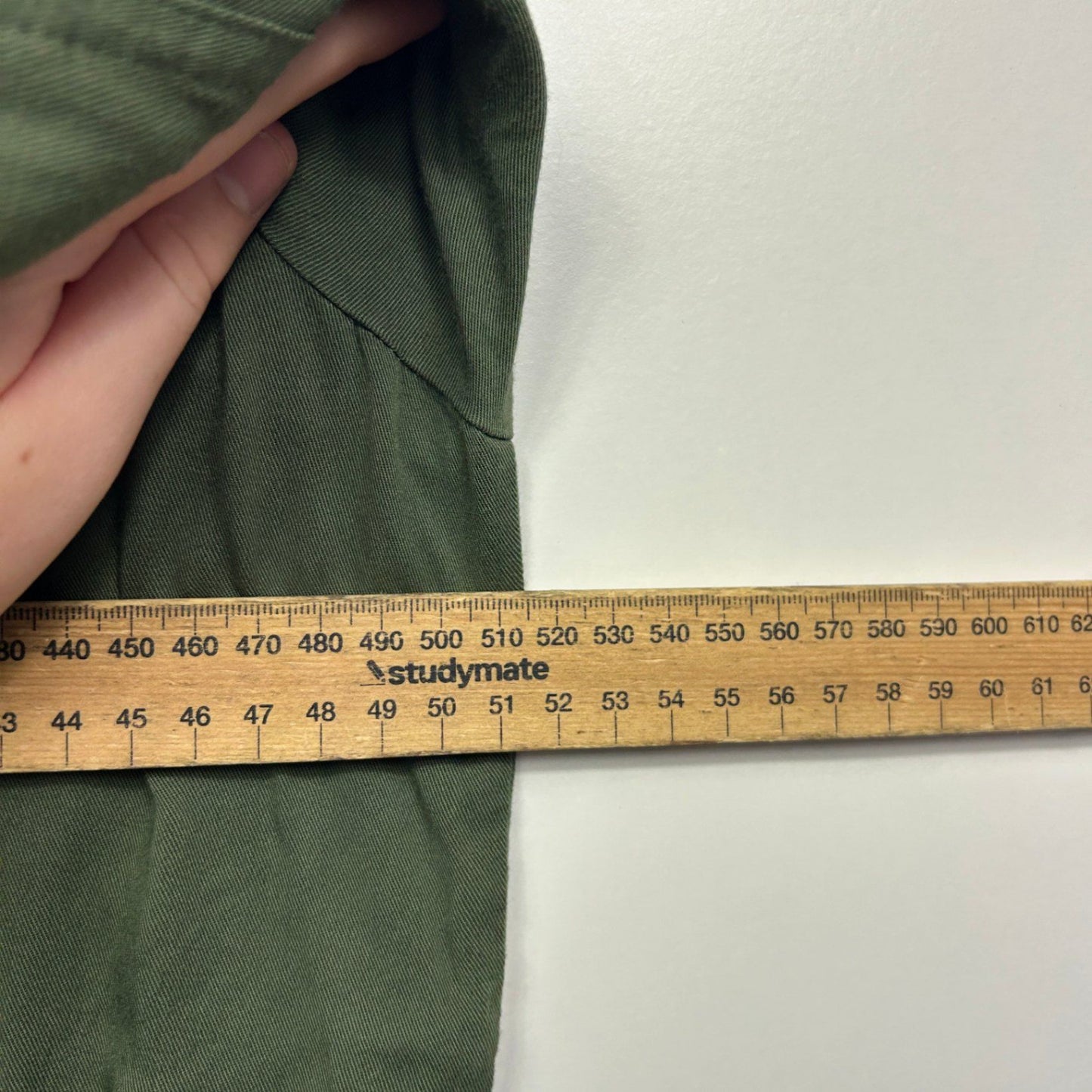 Rockmans Womens Green Utility Jacket Coat Zip Pockets Size 16 (Fault)