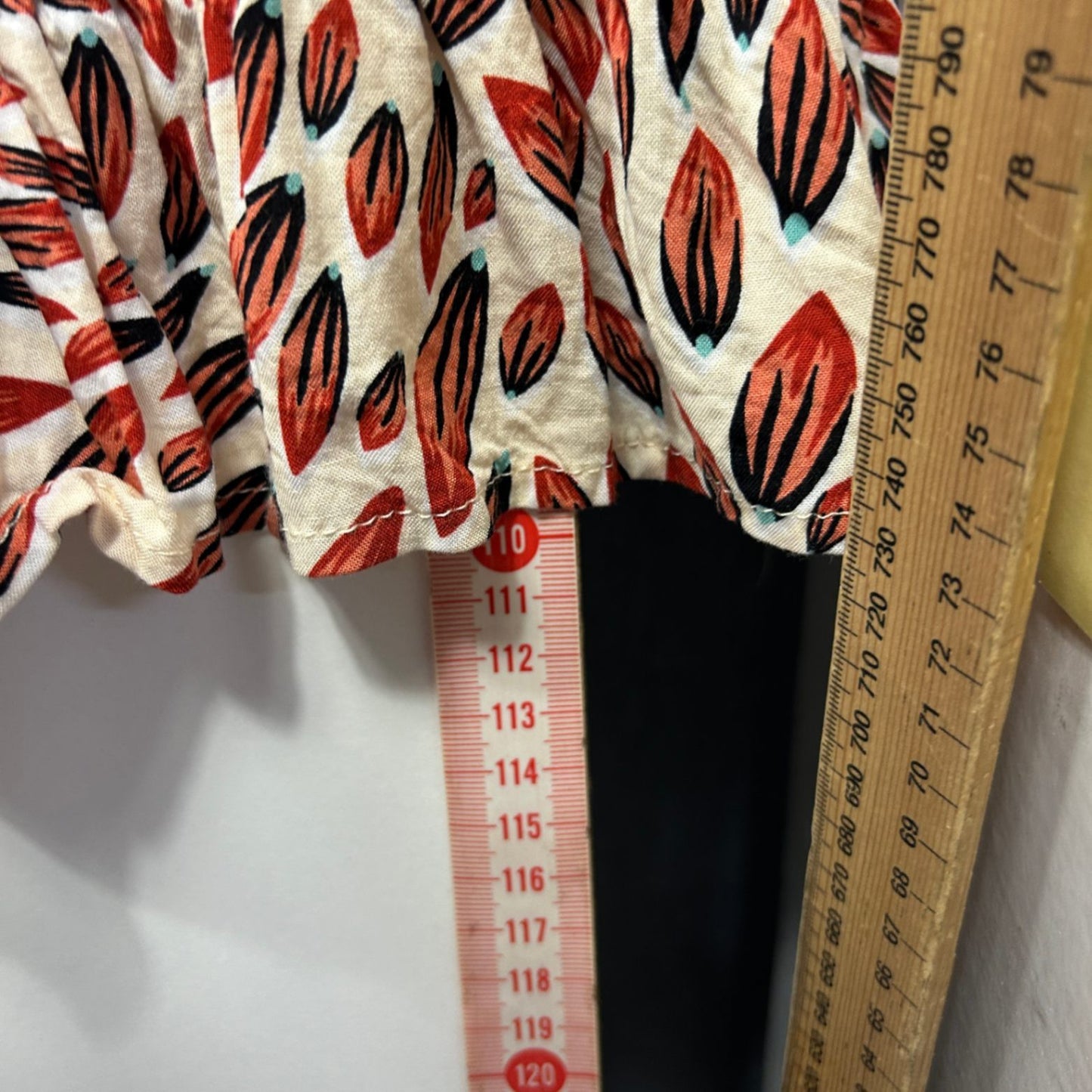 Rockmans Multicoloured Long Sleeve High Waist Dress Size 20