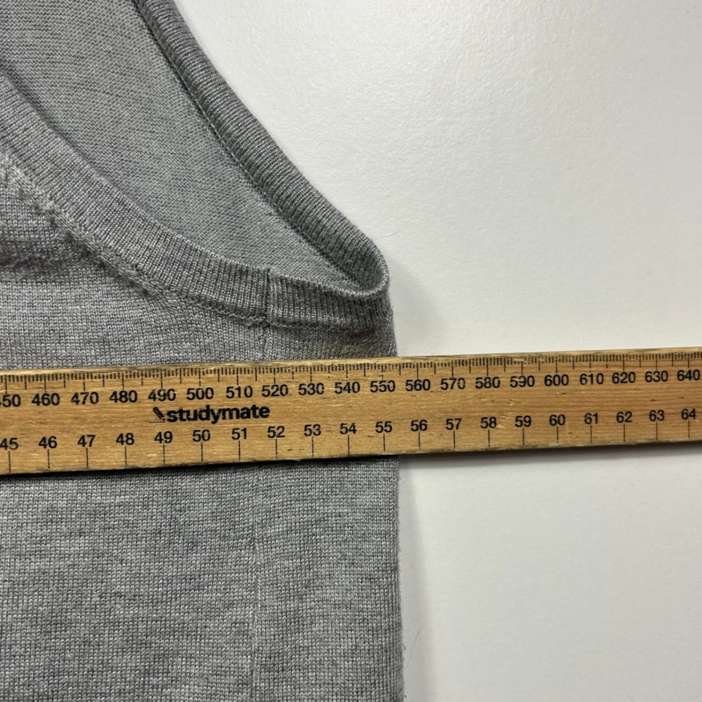 Rockmans Longline Grey Open Front Sleeveless Knit Vest Top Cardigan Size XL