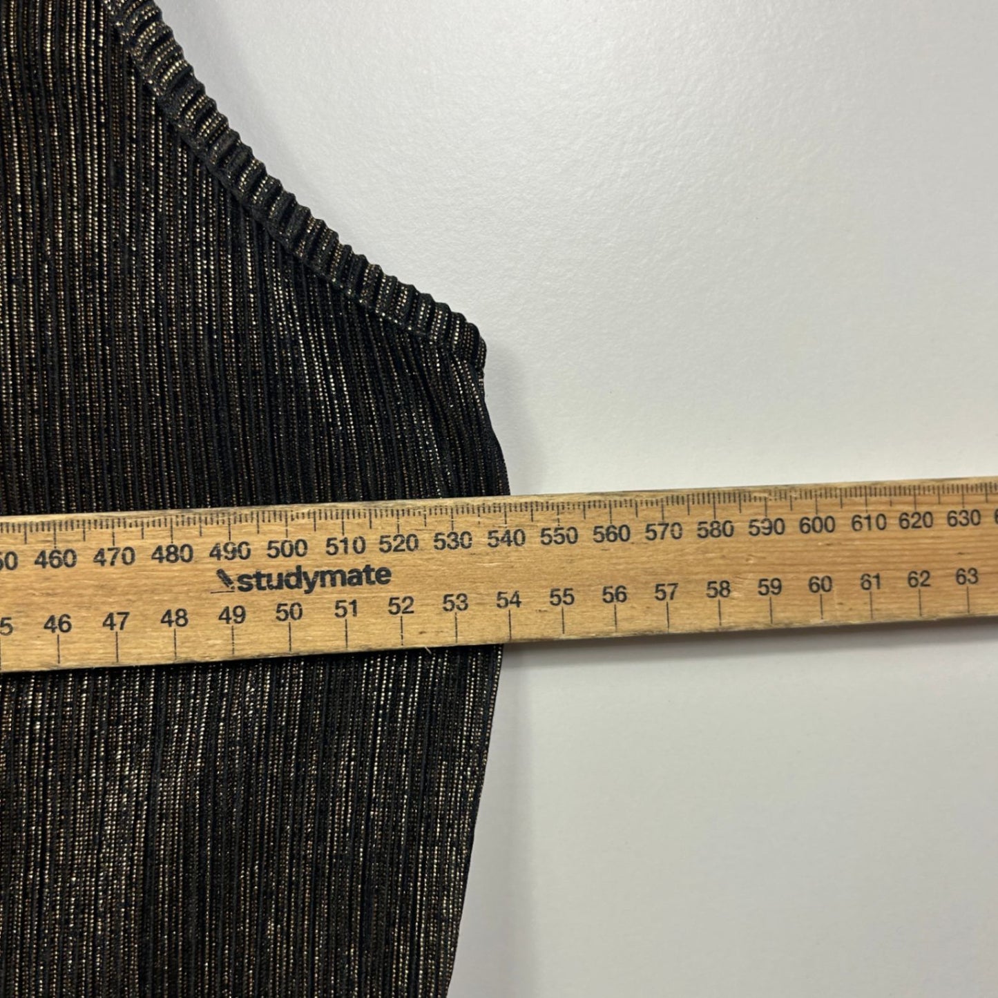 Millers Black Gold Sleeveless Round Neck Layered Top Blouse Size 16