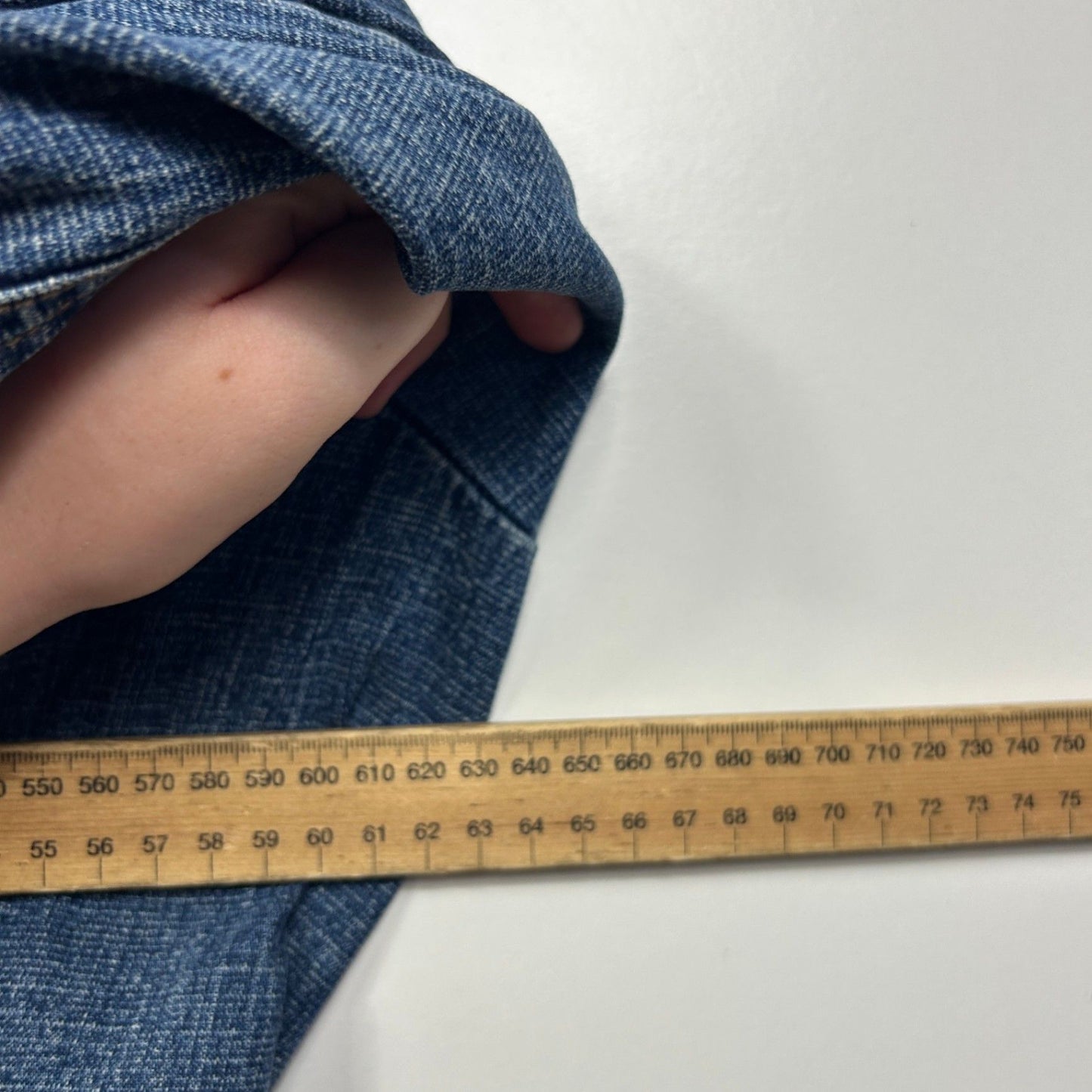 Vintage Expression Blue Denim Utility Pocket Jacket Size 20 Y2K