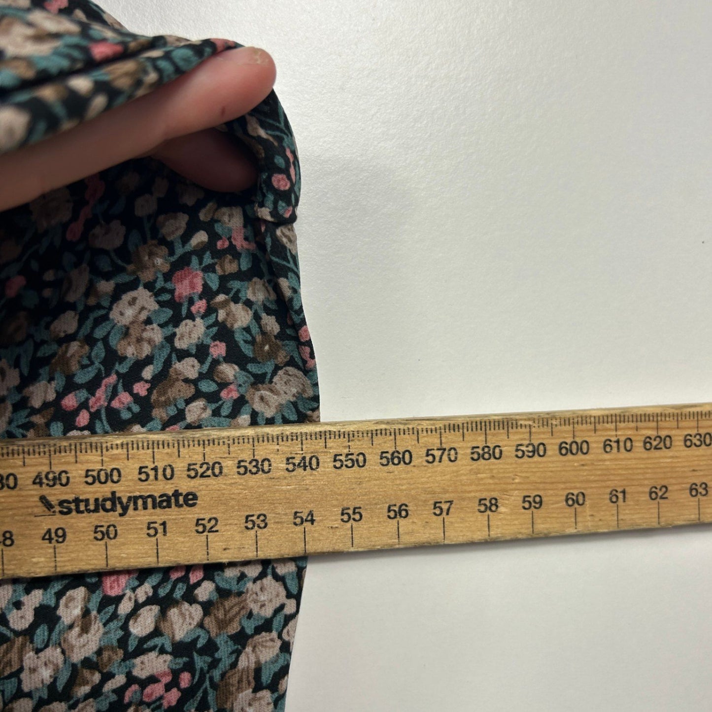 Miracle Multicoloured Floral Long Sleeve Smock Dress Size 14