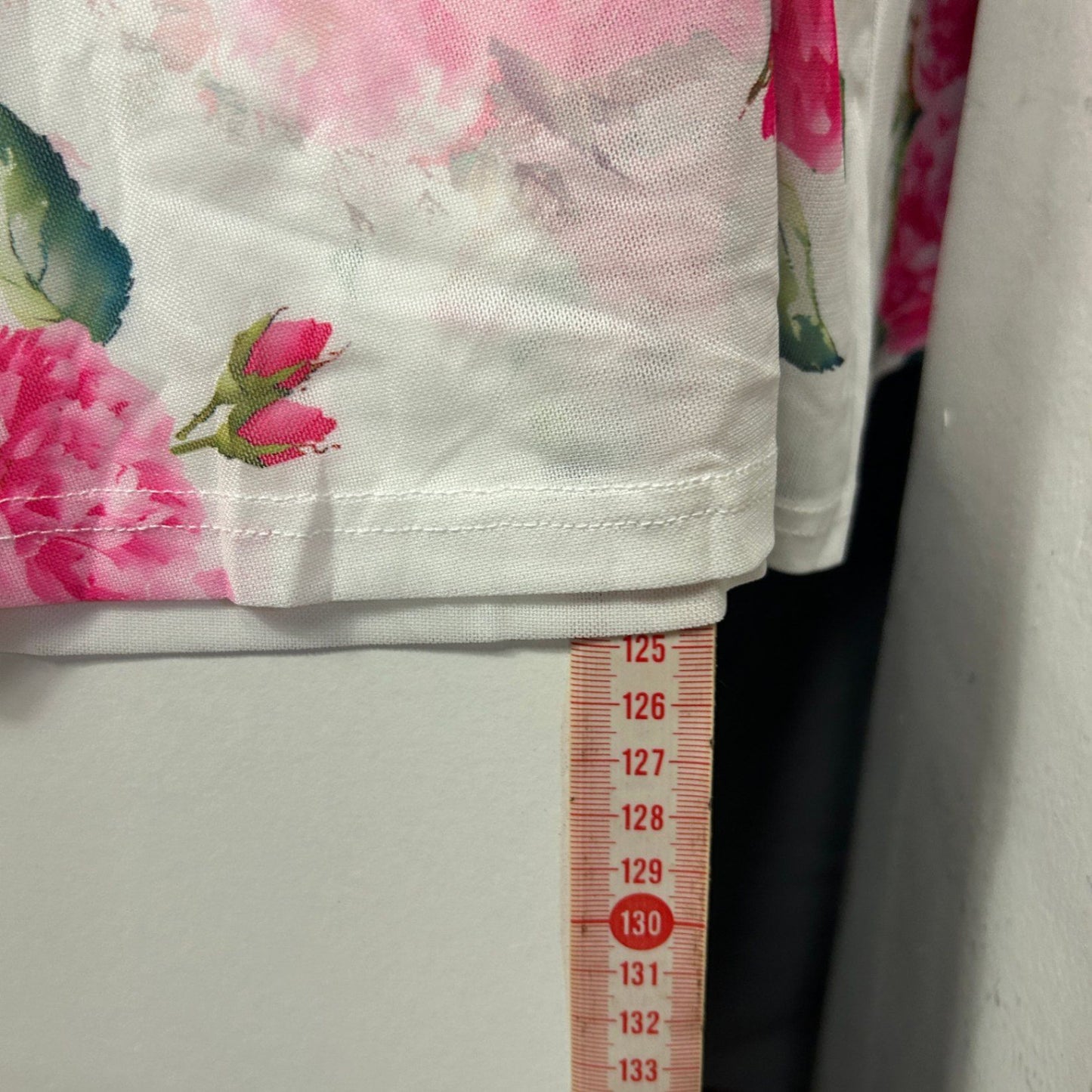 Shein White Pink Sleeveless Dress Size 12-14