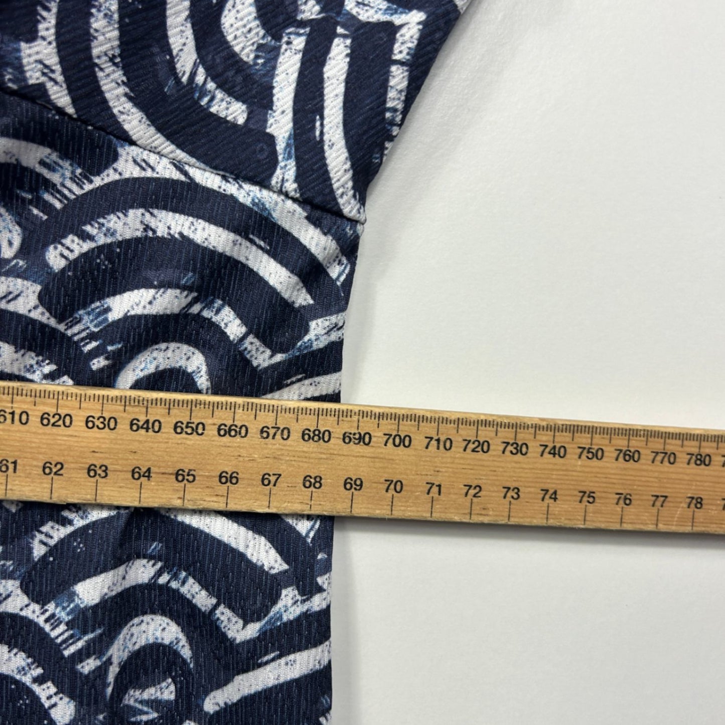 New Autograph Navy White Long Sleeve Casual Blouse Top Size 2XL 22 24