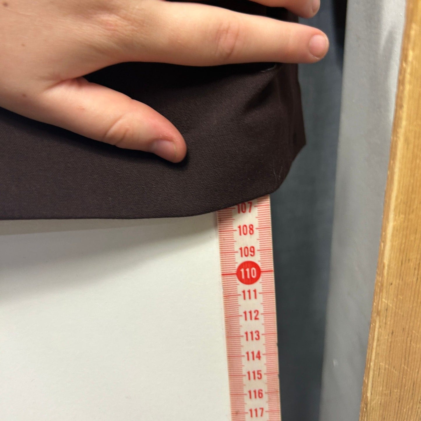 1626 Chocolate Brown Zipped Pockets Stretch Pants 16