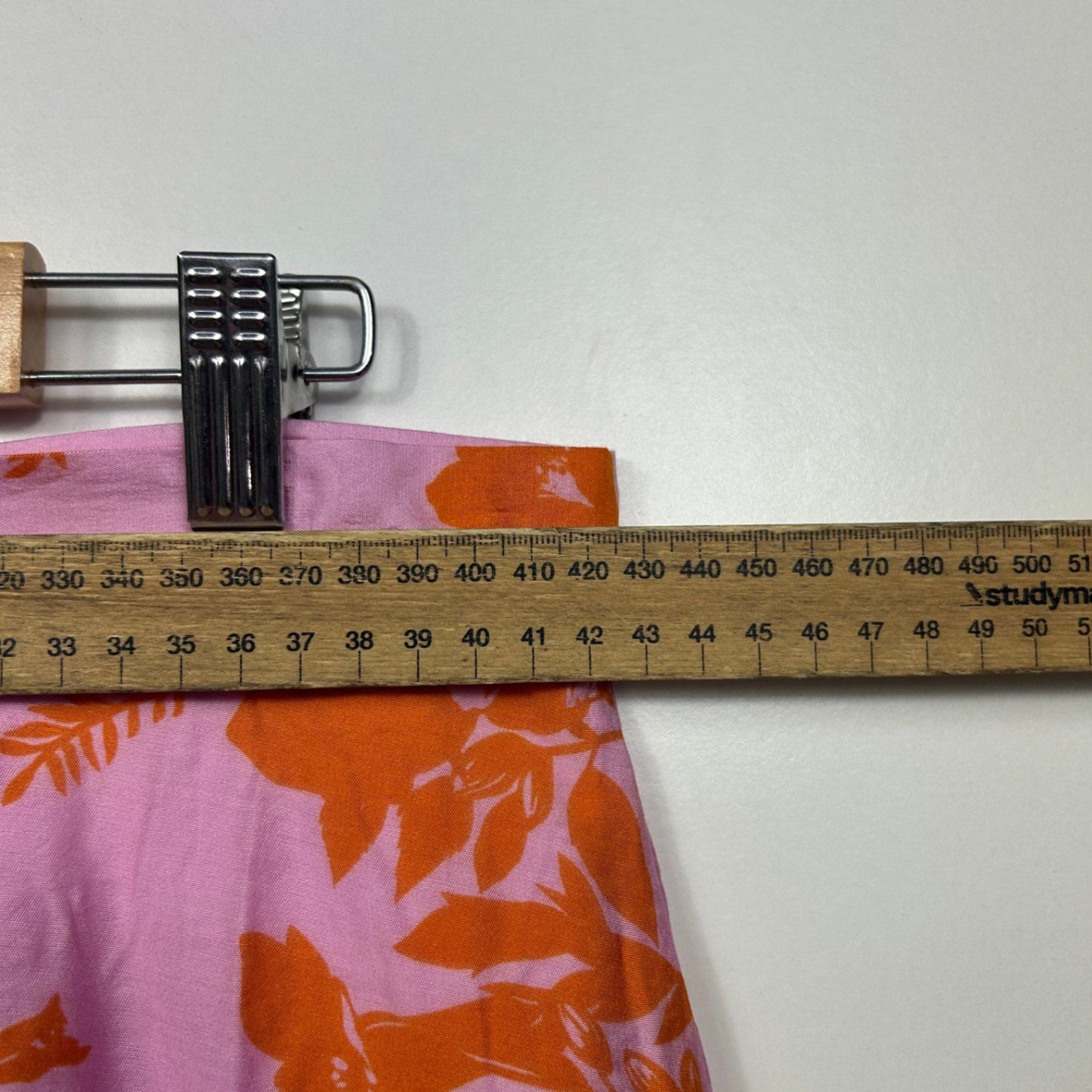 Dotti Womens Pink Orange Viscose Floral Mini Skirt Size 16