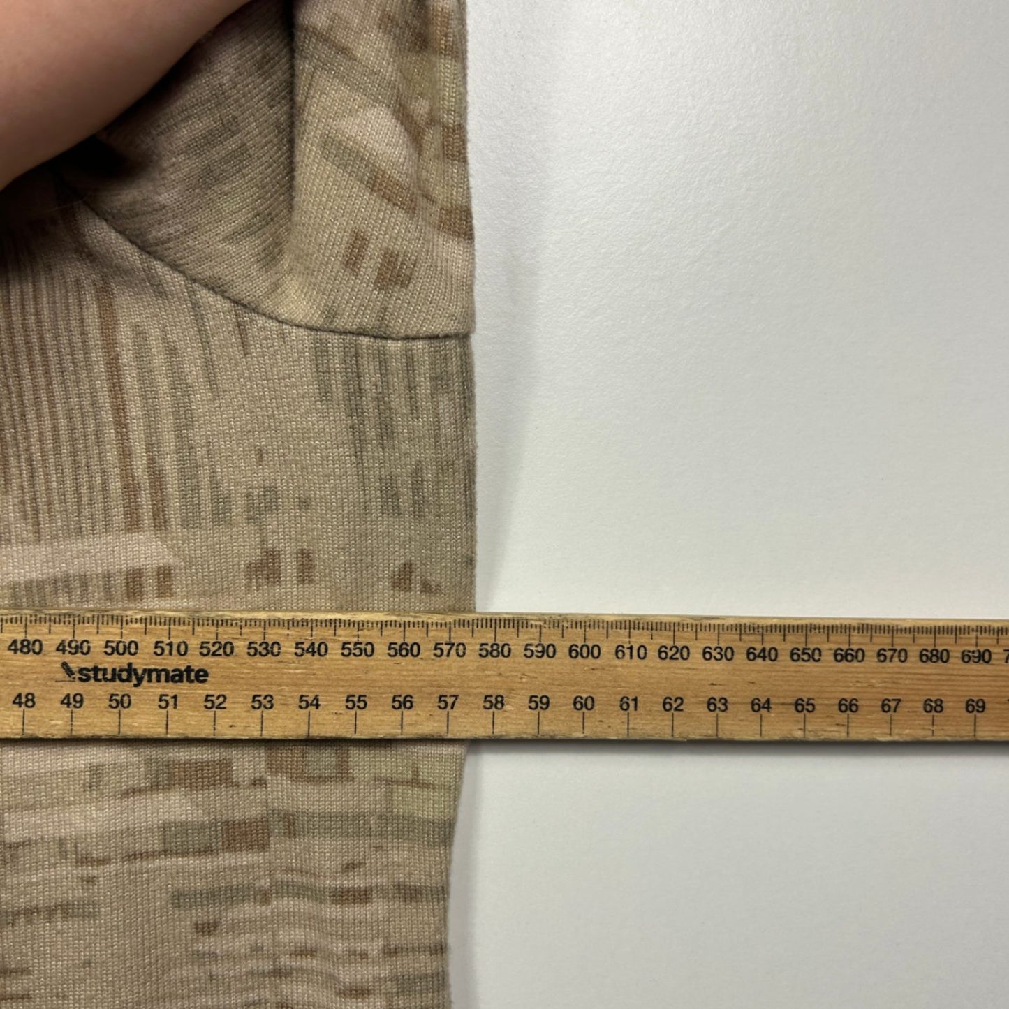 Noni B Brown Beige Long Sleeve Cowl Neck Pullover Top Size XL