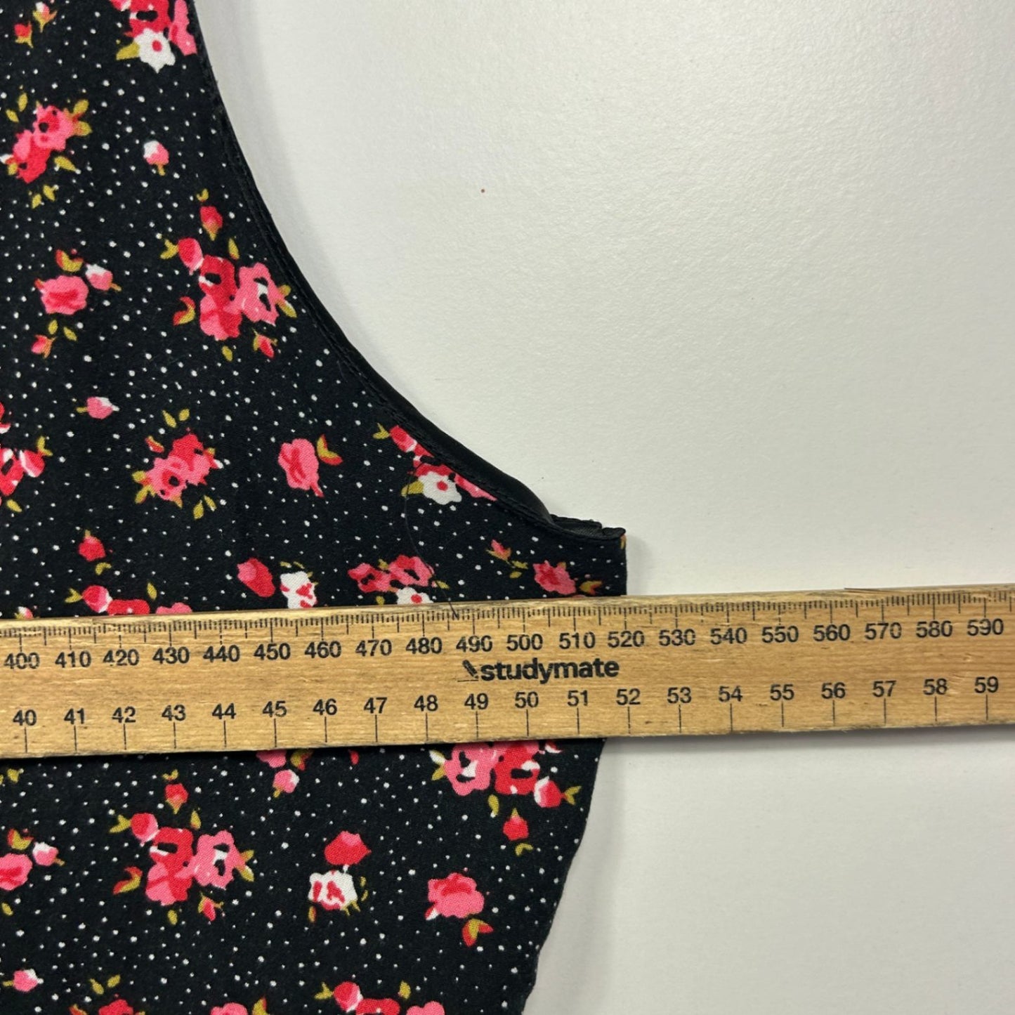 City Chic Black Pink Floral Sleeveless Fit & Flare Size 16 Small Plus