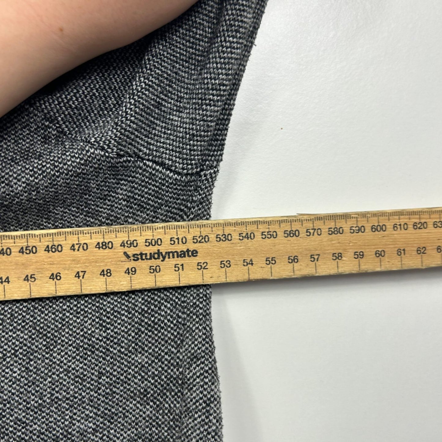 Anko Charcoal Grey Waterfall Open Front Cardigan Coat Size 14-16