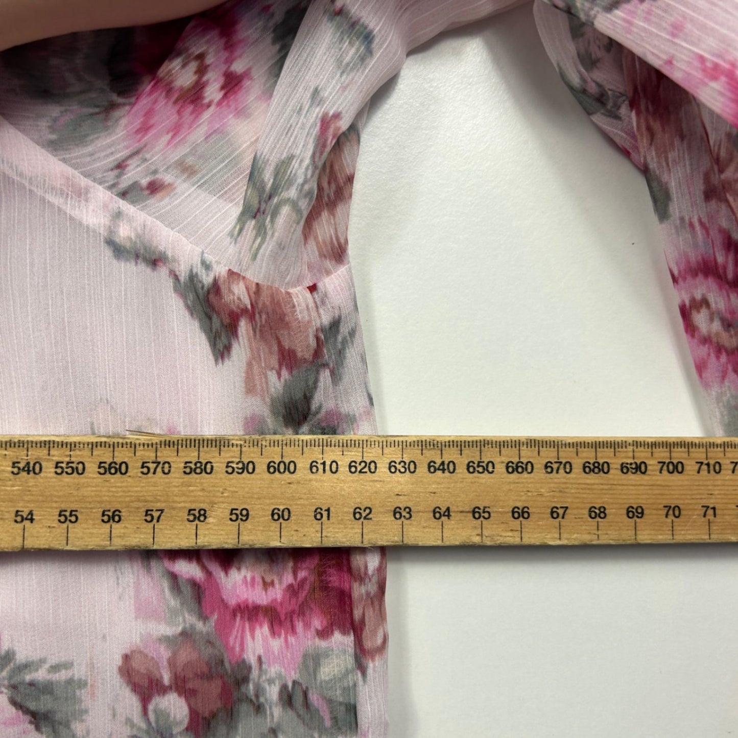 Just Jeans Pink Floral Flowy Ruffle Blouse Top Size 18