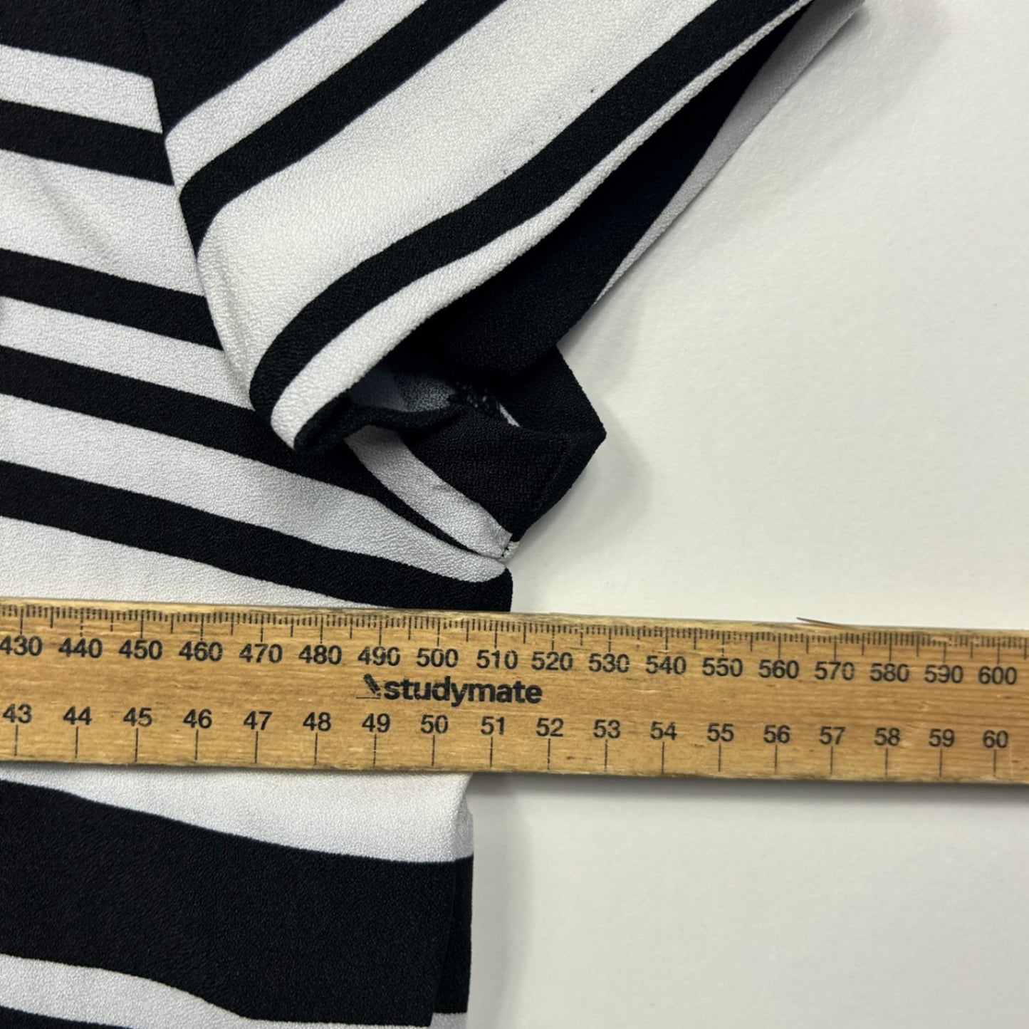 New Liz Jordan Black White Knee Length Shift Dress Size 16