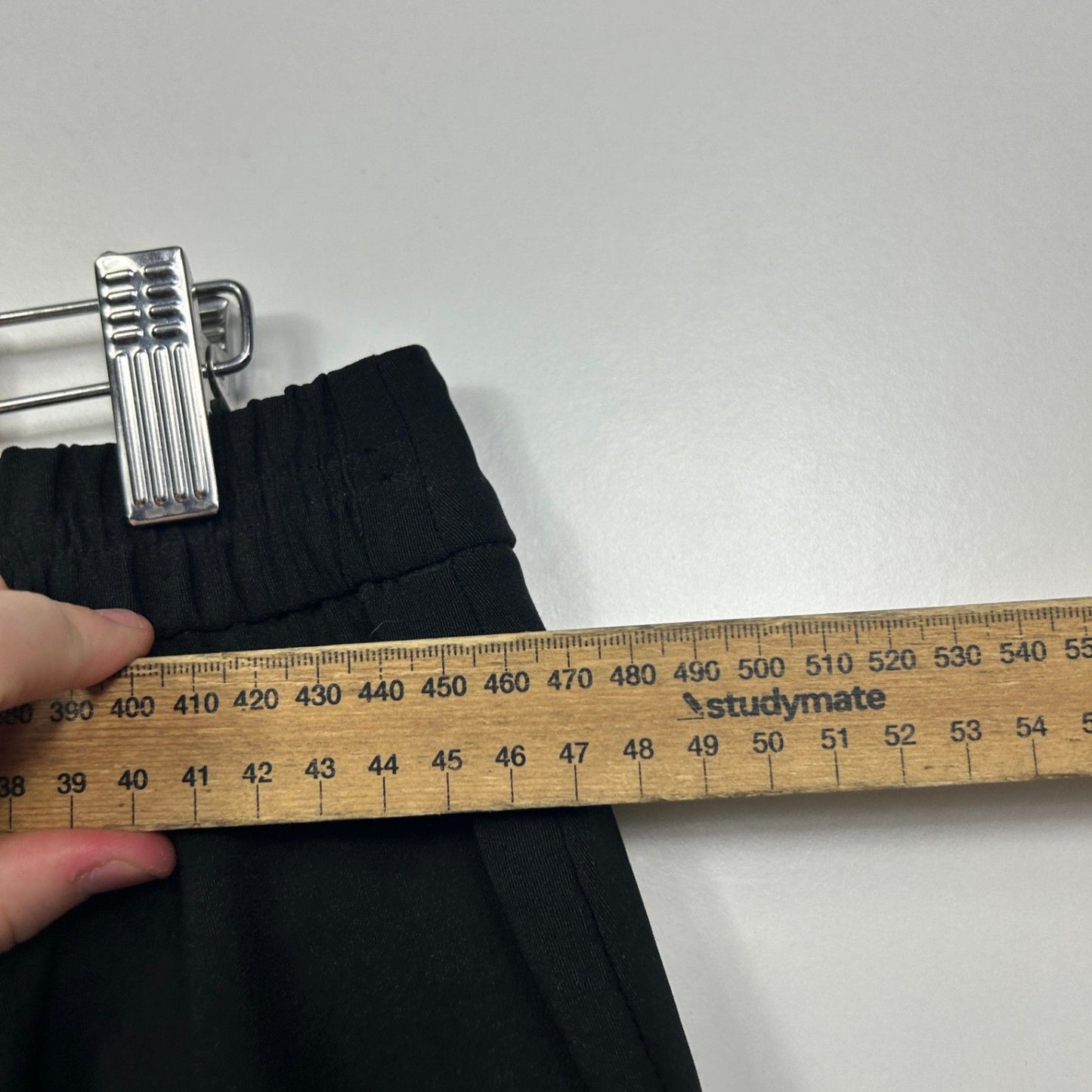 Anko Black Straight Leg Pull On Pants Trousers Size 16