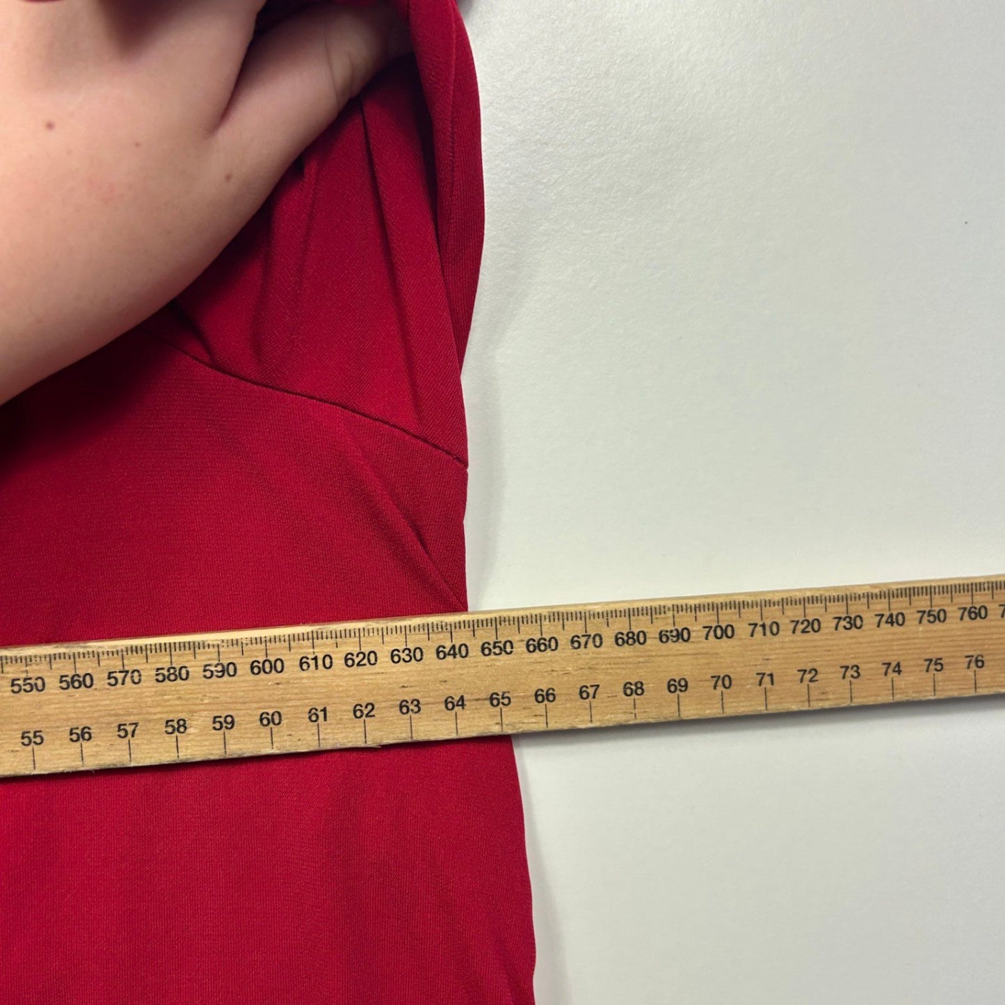 Evans Womens Red Long Sleeve Tunic Top Size 22/24