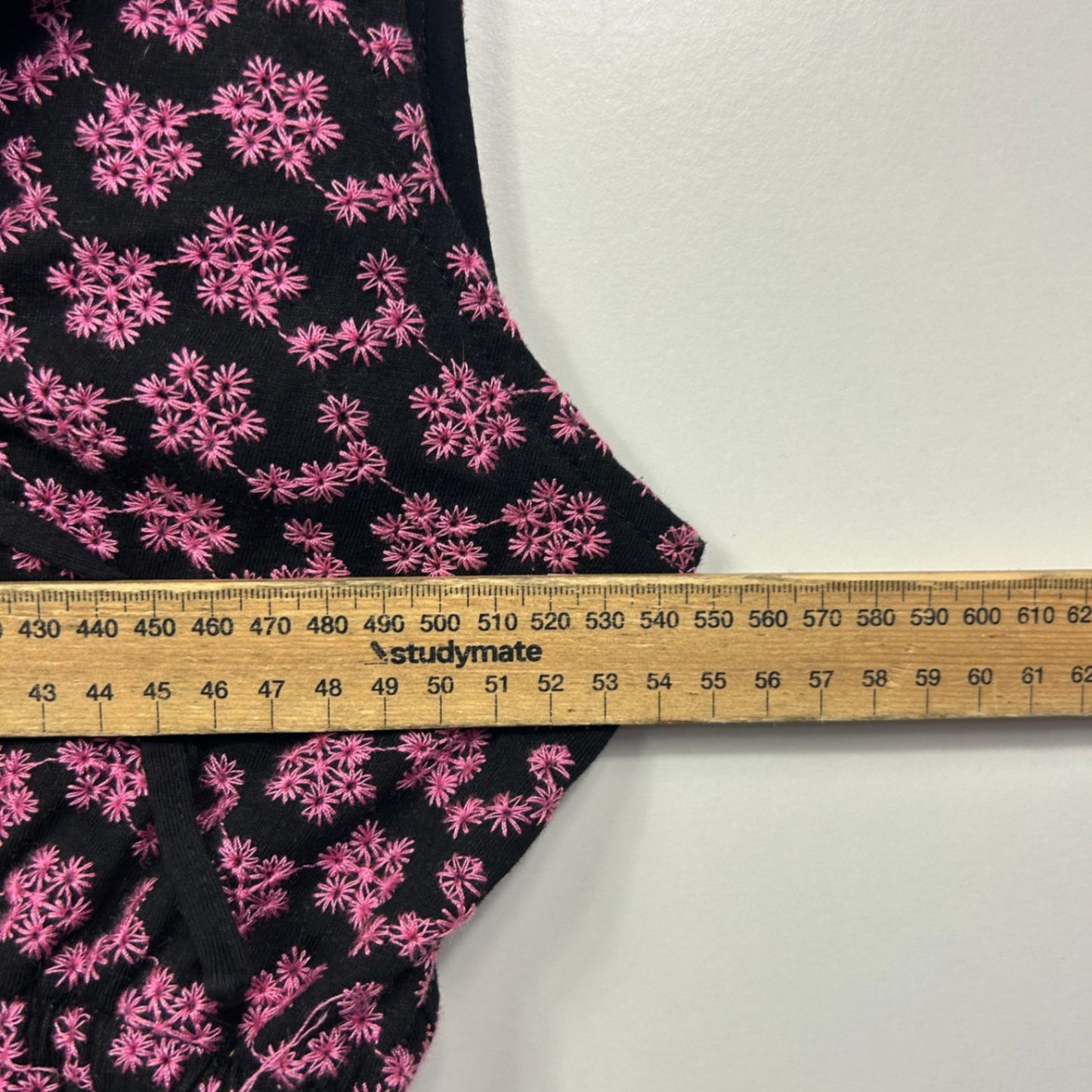 Little Party Dress Black Pink Embroidered Pockets Fit & Flare Dress Size 20