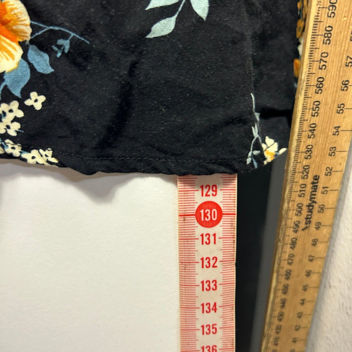 Ed.it.ed Womens Black Viscose Cap Sleeve Maxi Floral Dress Size 12