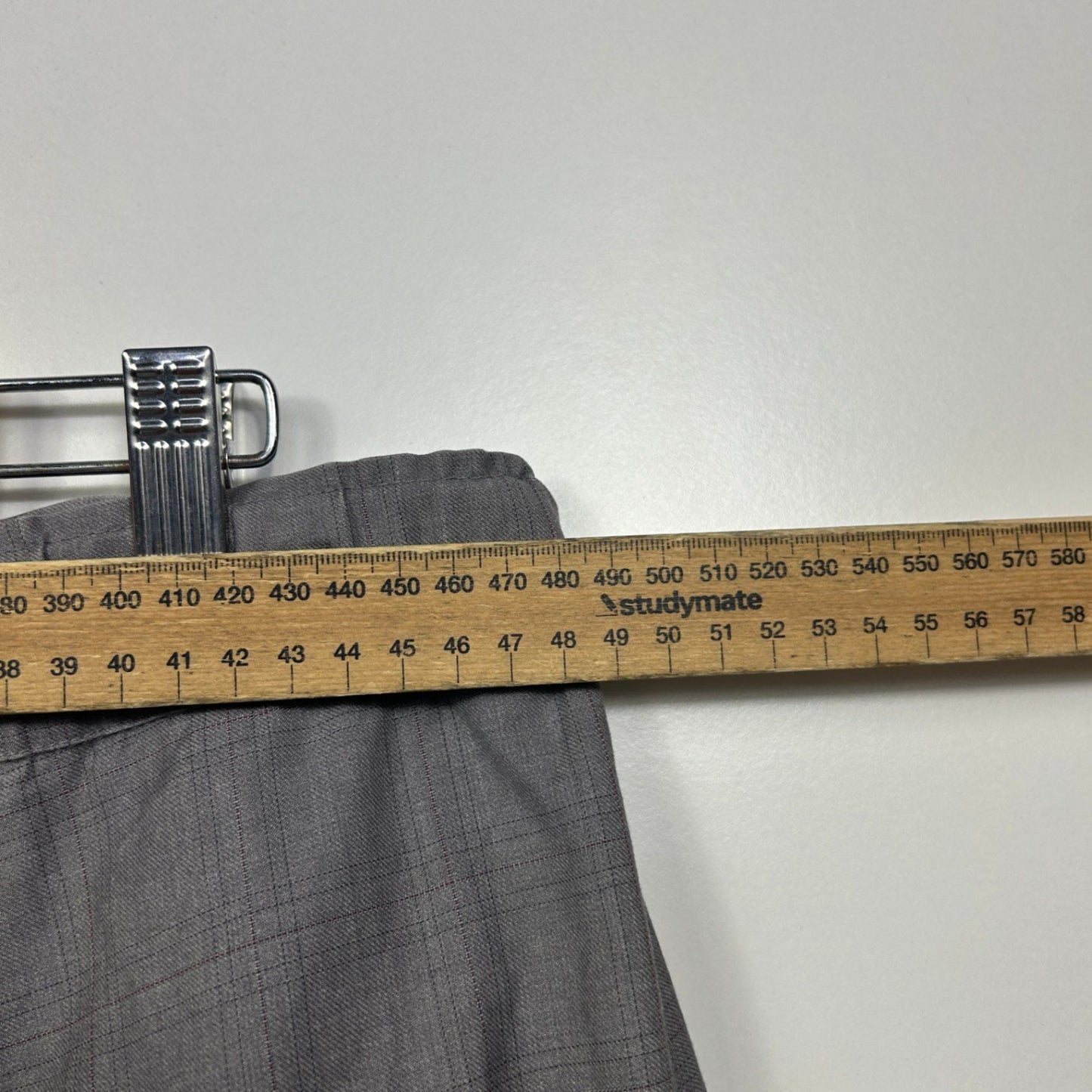 Fate + Becker Grey Check Pockets Elastic Waist Pants Trousers Size 18