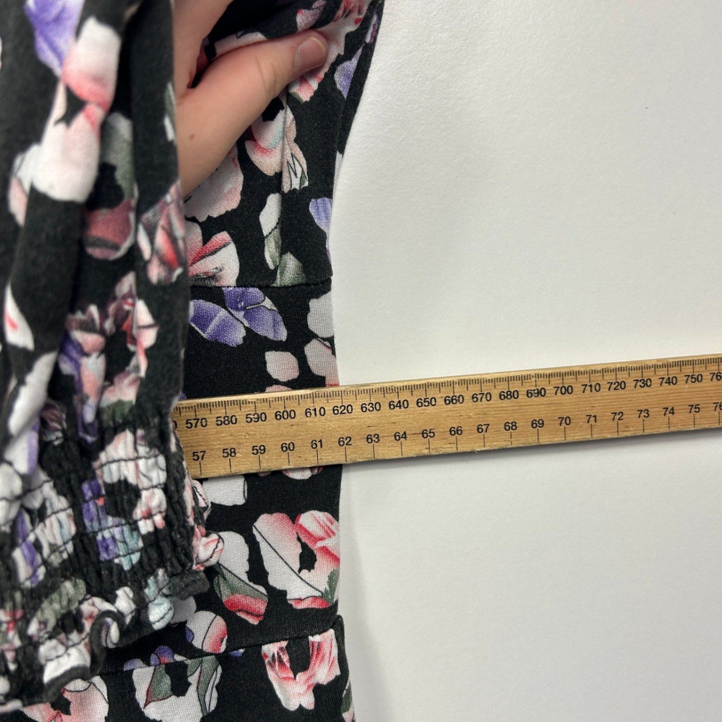 Virtuelle Multicoloured Long Sleeve Tunic Top Blouse Size 20-22