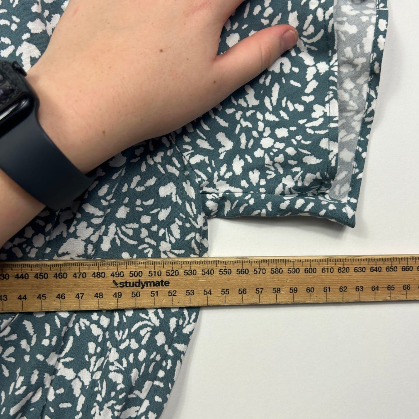 Target Green White Short Sleeve Knee Length Fit & Flare Dress Size 16