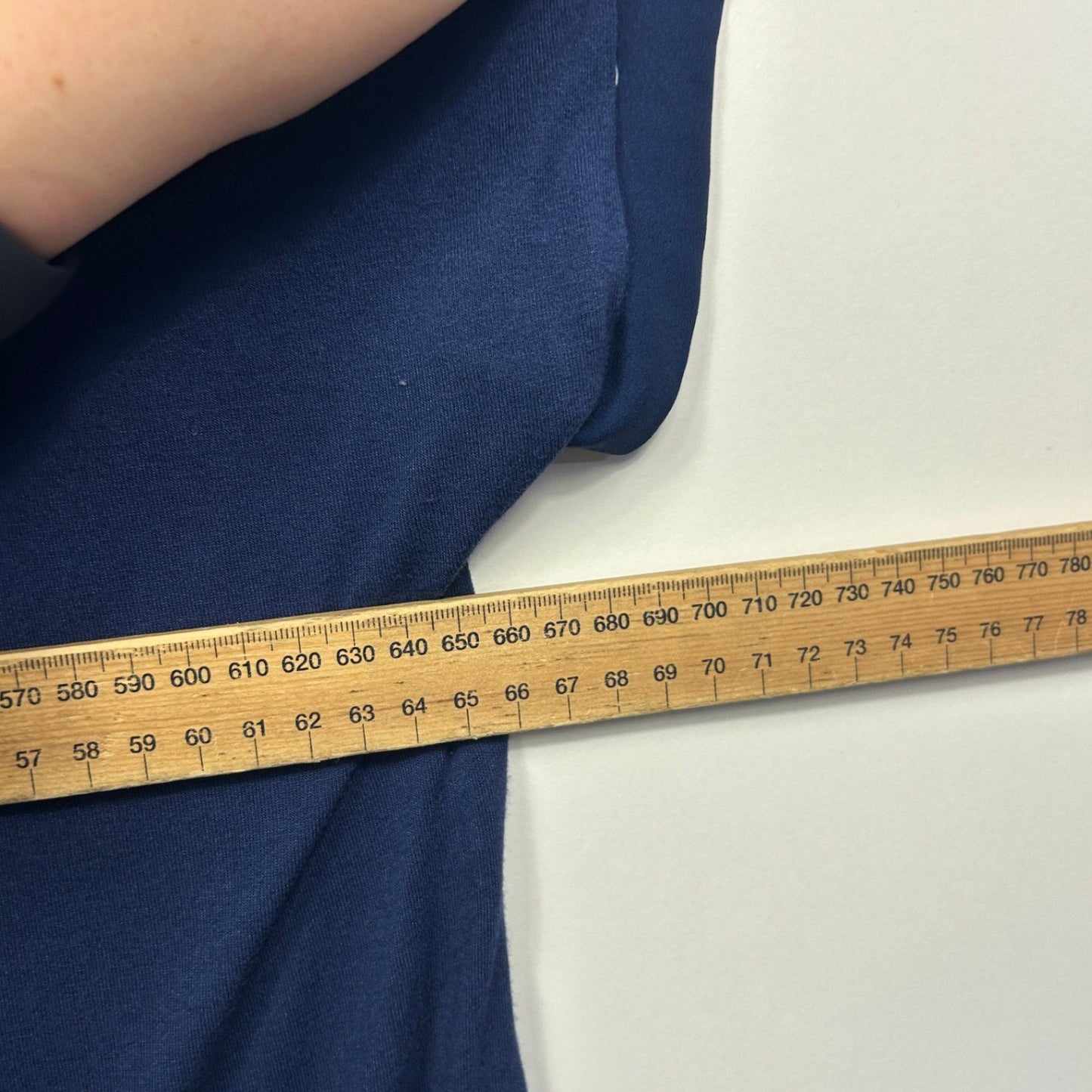 Alexia Navy Short Sleeve Round Neck Bird Print Tunic Top Size 18