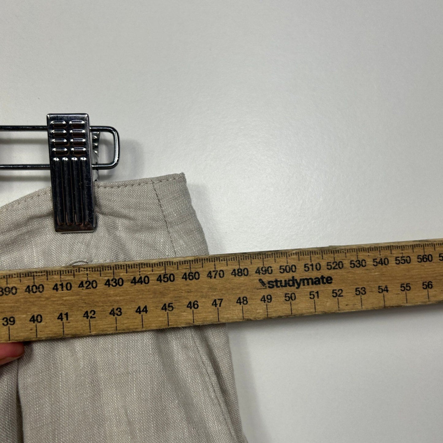 Target Woman Linen Blend Grey Pockets Cargo Pants Trousers Size 18