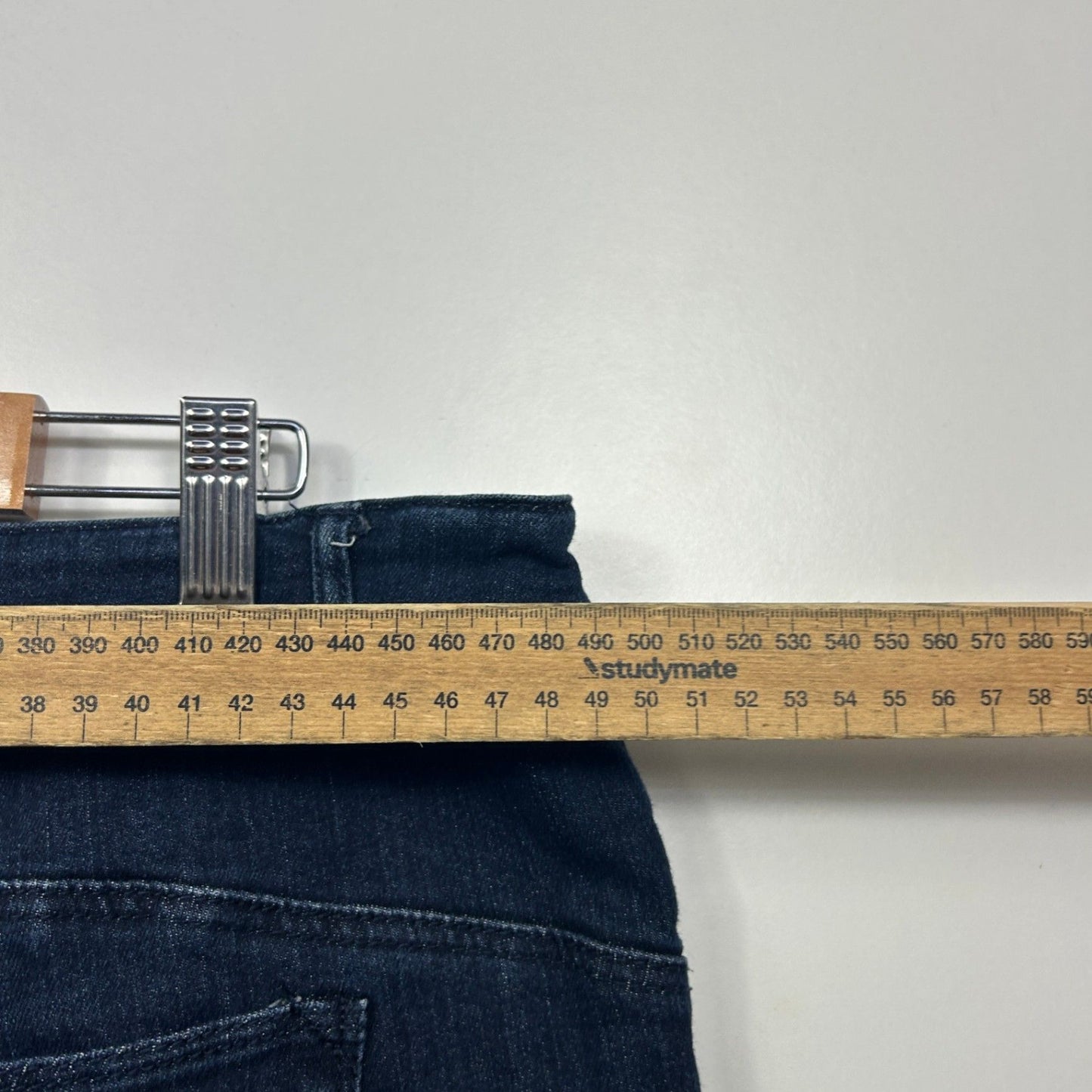 Regatta Womens Blue Cotton Blend Straight Leg Essential Fit Jeans Size 18