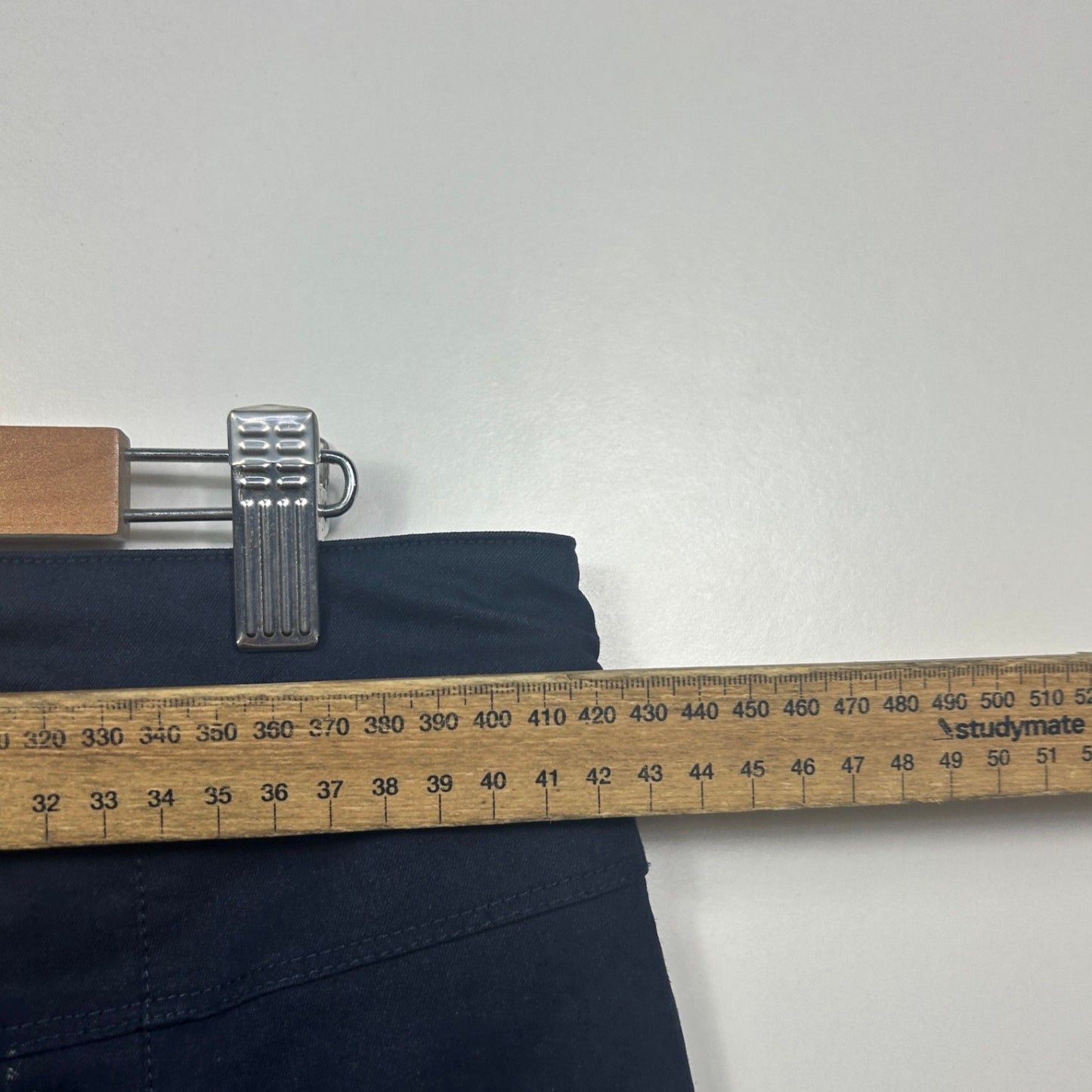 Capture Womens Navy Blue Cropped Chino Trousers Size 14