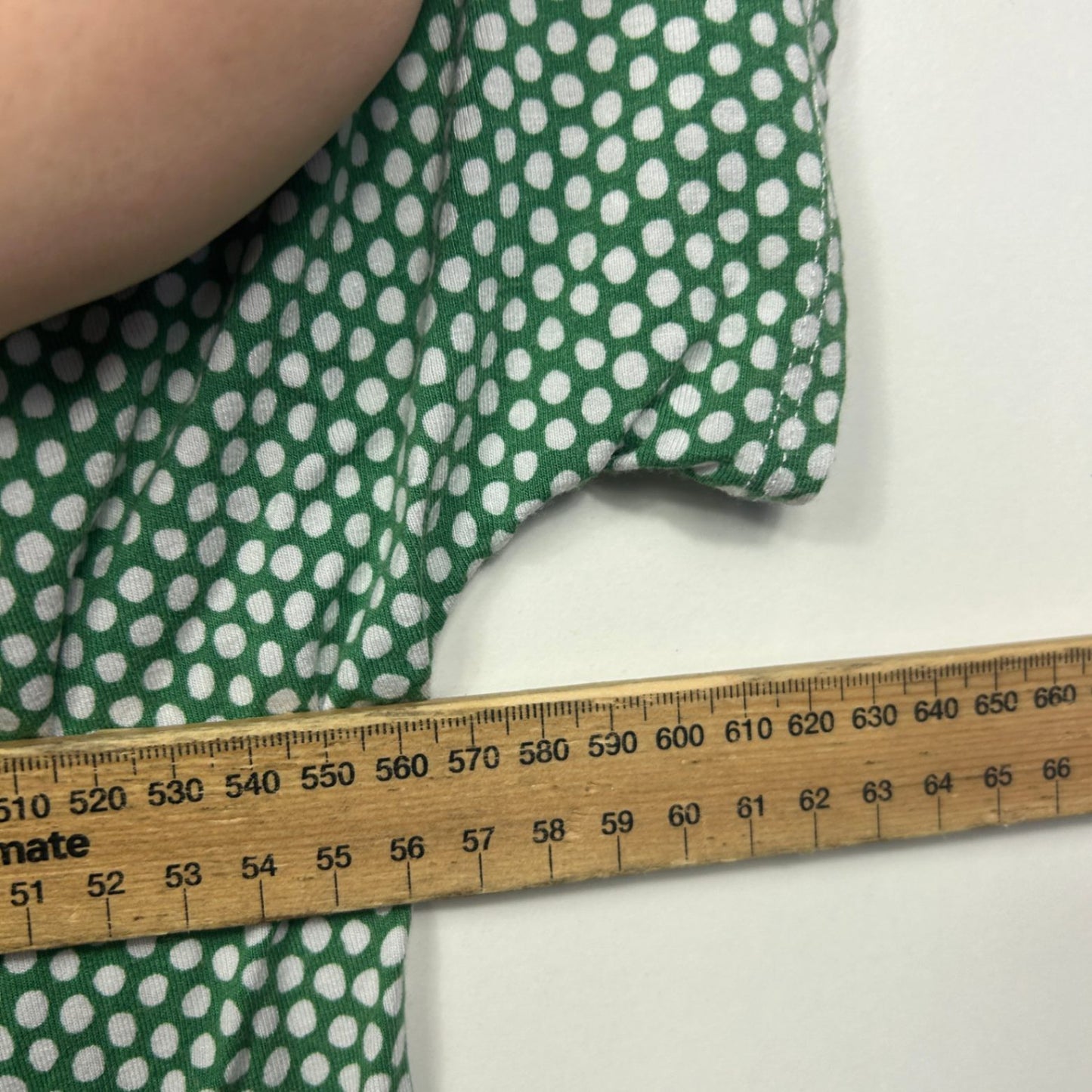 Regatta Womens Green Short Sleeve Crew Neck Polka Dot Casual Top Size 16