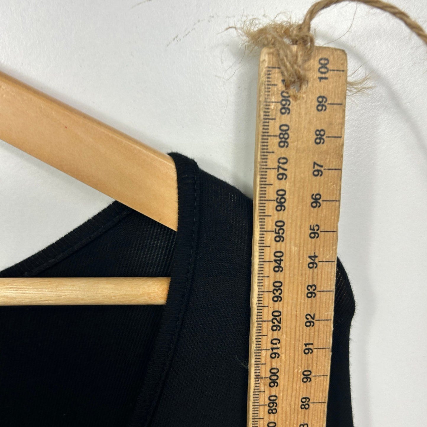 Womens Black Long Sleeve Scoop Neck Asymmetric Hem Tunic Size 18?