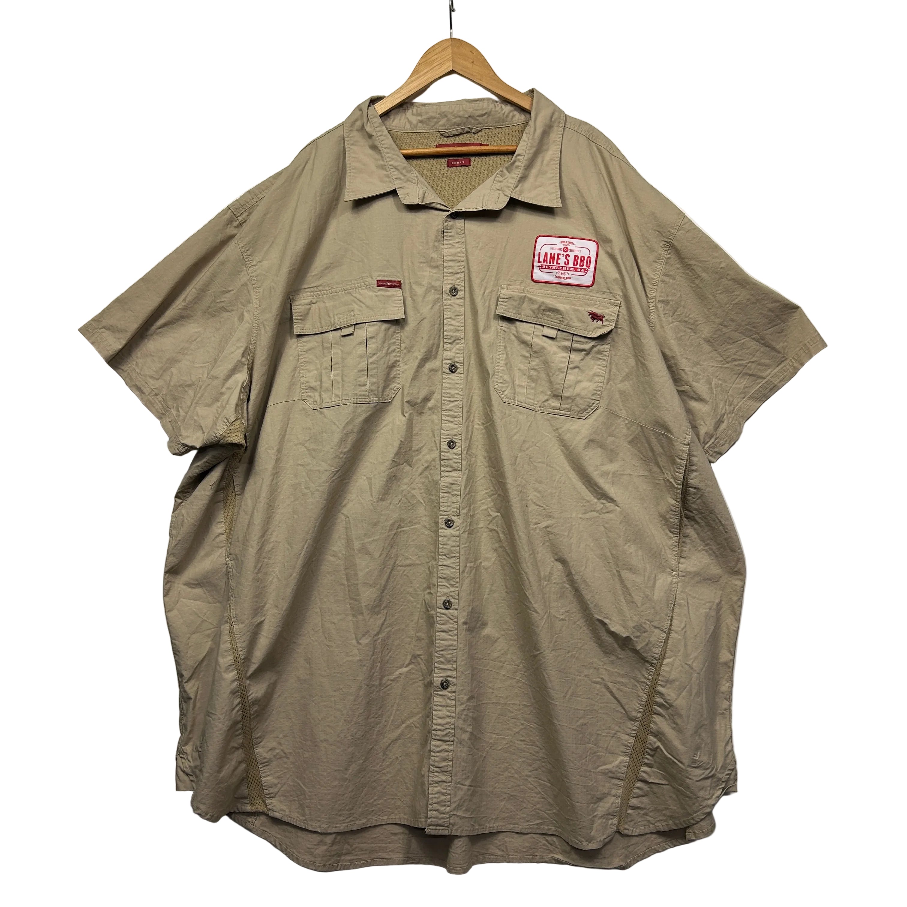 Ringers Western Tan Short Sleeve Shirt - Size 9XL