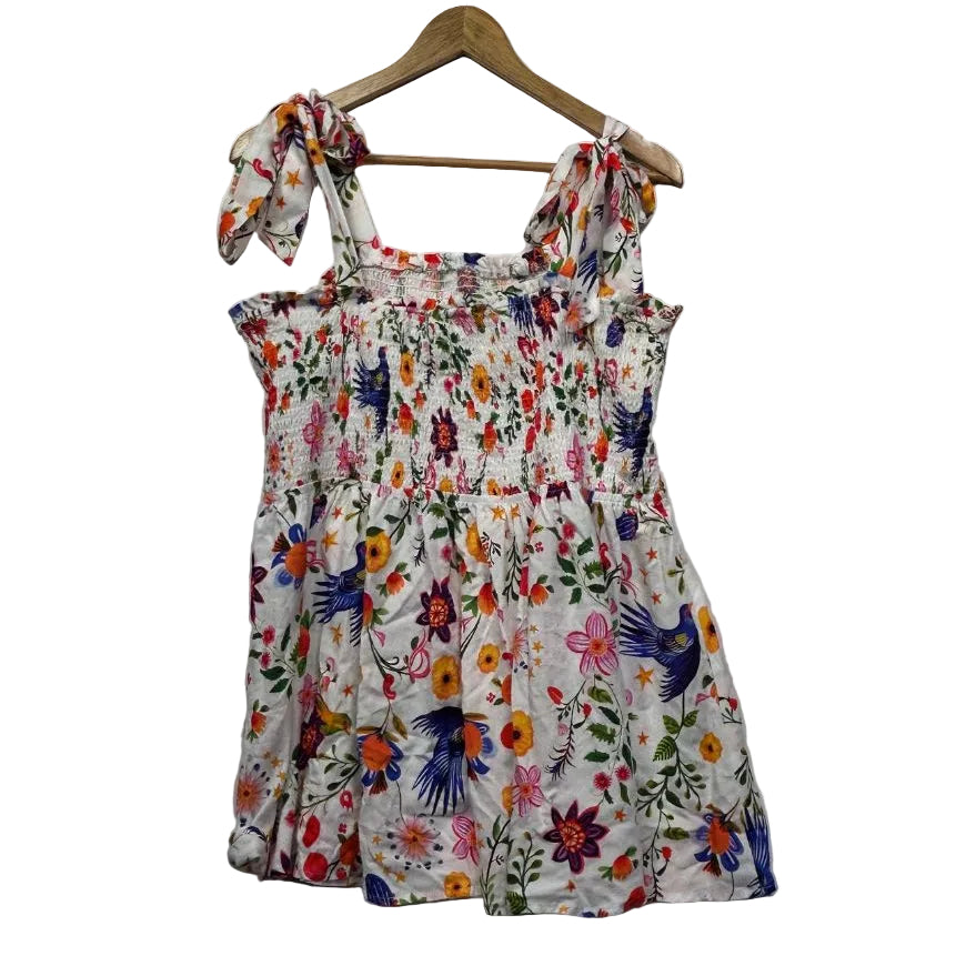 Multicoloured floral dress front view