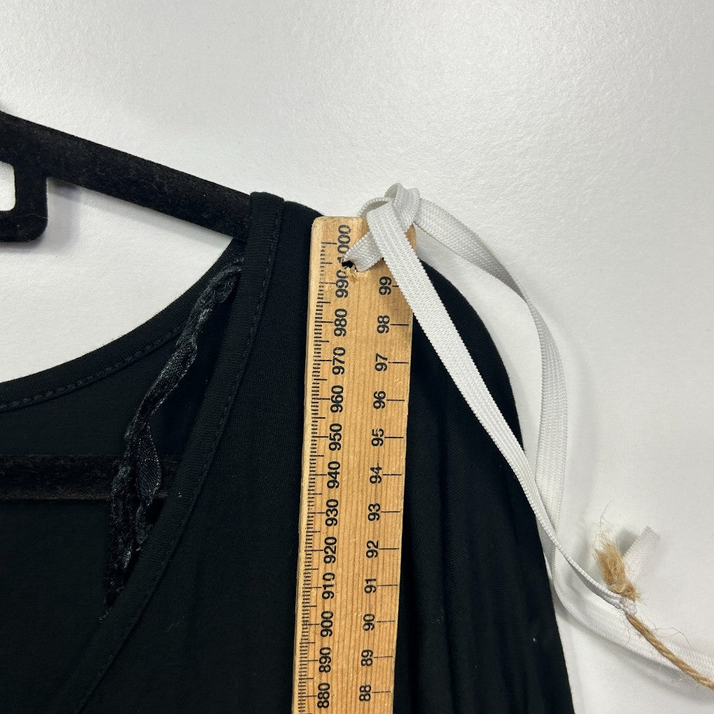 Pq The Label Black Batwing Cocoon Dress - Size Free Size
