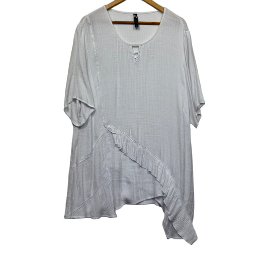 White textured tunic front view