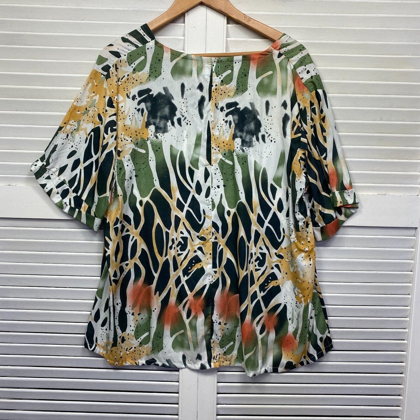 Sea of Love Top Size XL 14 16 Short Sleeve Multicoloured