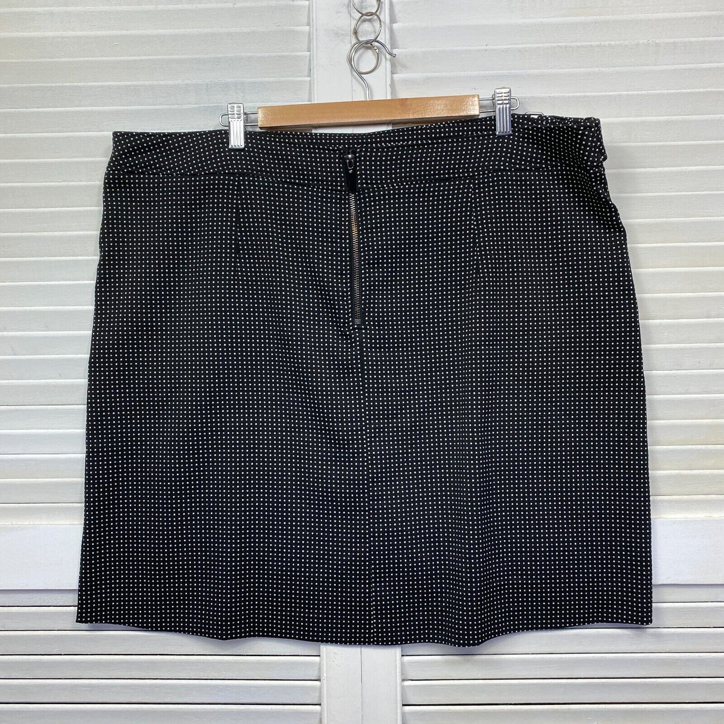 Katies Skirt Size 20 Plus Black Pencil Lined Office Short Length Pockets