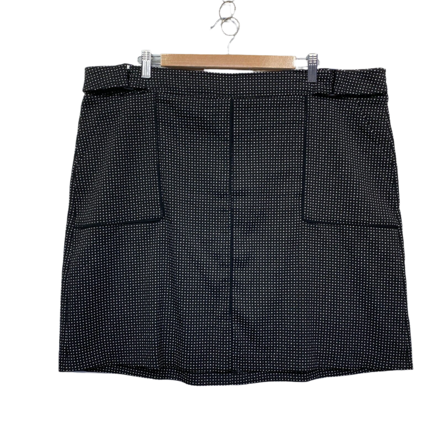 Katies Skirt Size 20 Plus Black Pencil Lined Office Short Length Pockets