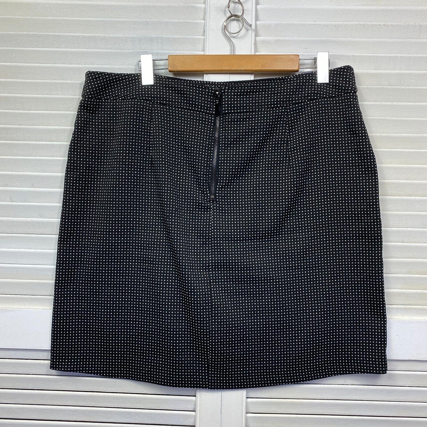 Katies Skirt Size 16 Black Pencil Lined Office Short Length Pockets