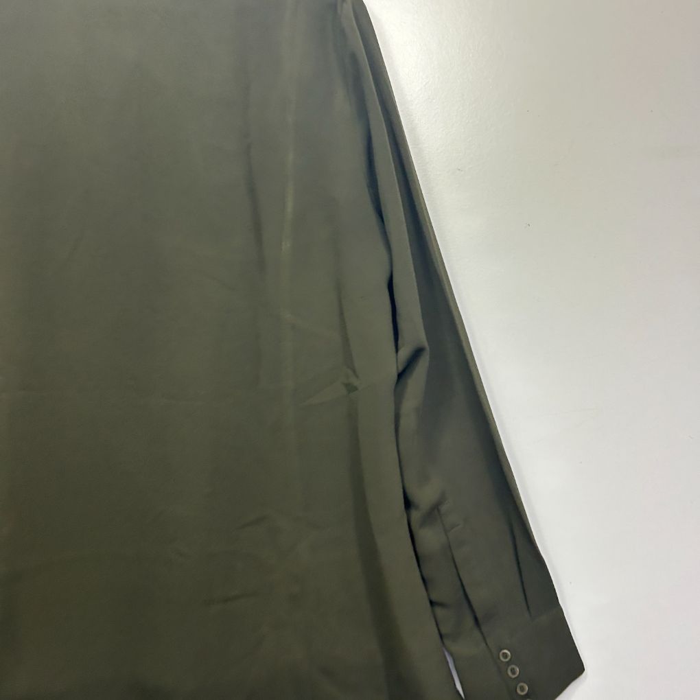 Olive green blazer side view