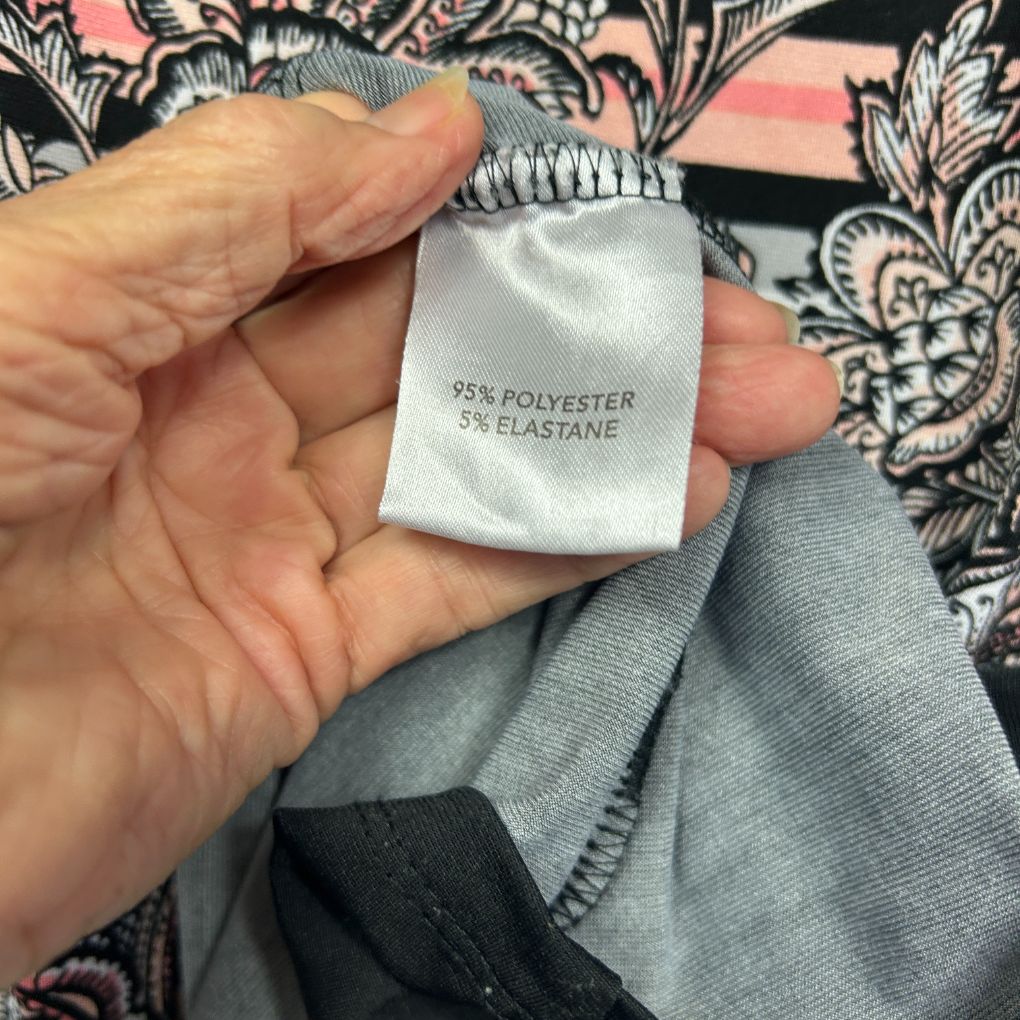 Millers Black Floral Top - Size 16/18?
