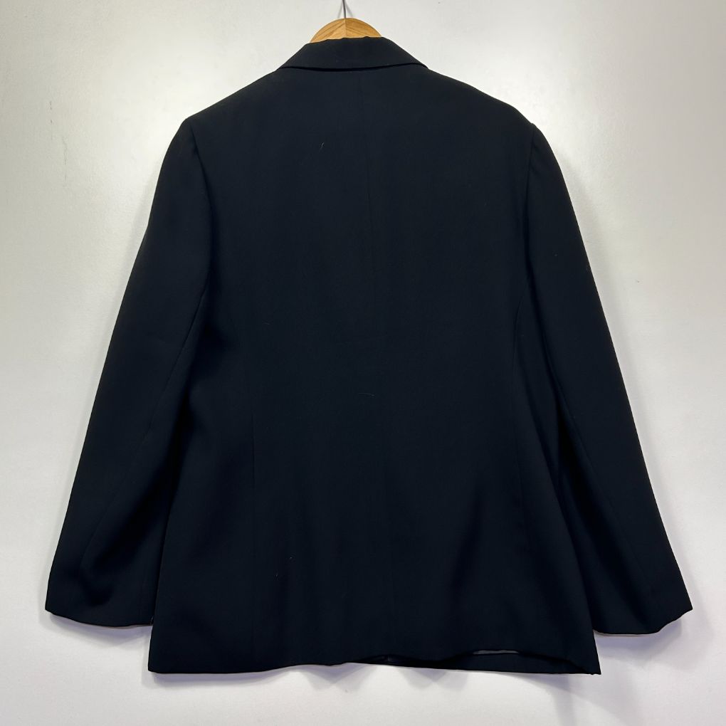Navy blazer back view