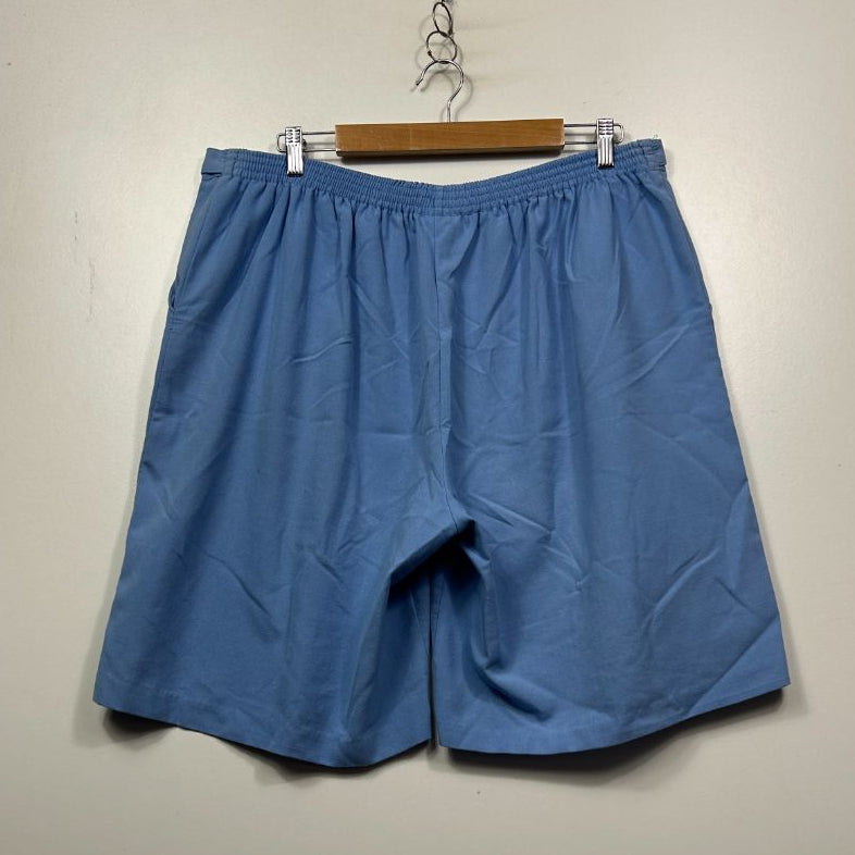 Blue shorts front view