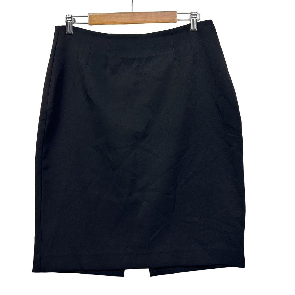 Country Road Black Pencil Skirt - Size 16
