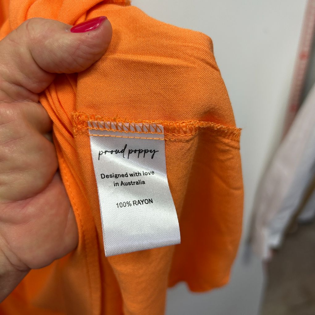 Orange top label detail view