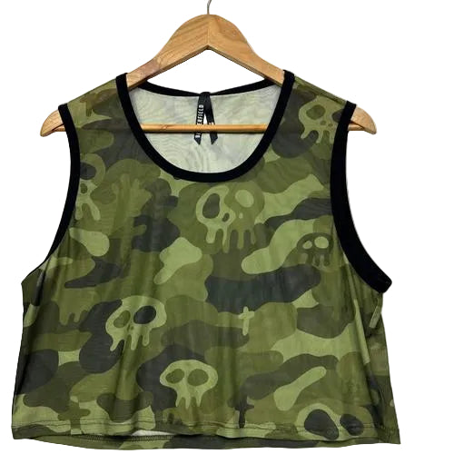 Darcelled Camo Tank - Size 18