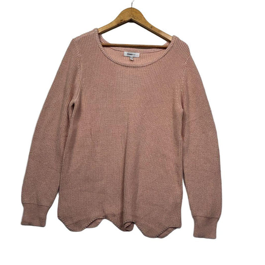 Euroedit Pink Cotton Knit Sweater - Size 42