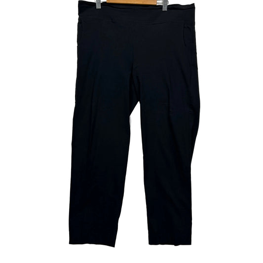 Black cropped leggings front view