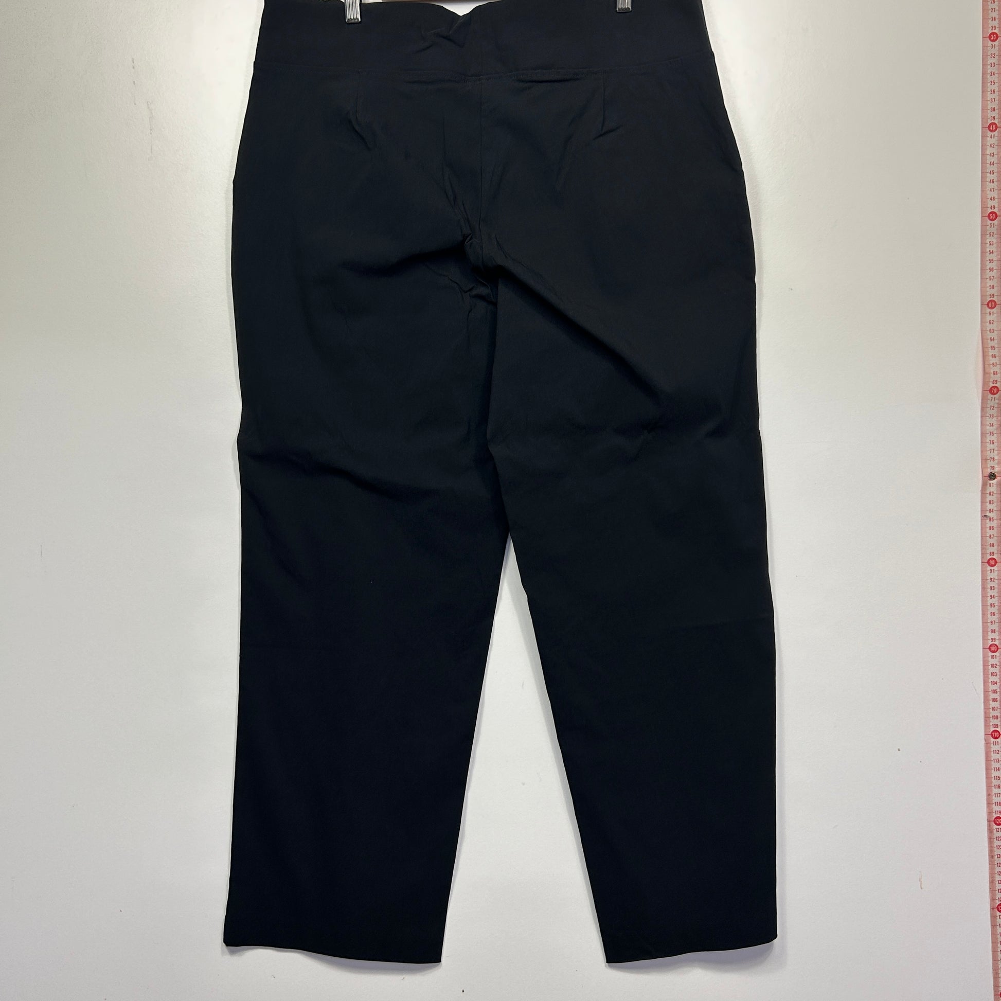 Black trousers back view