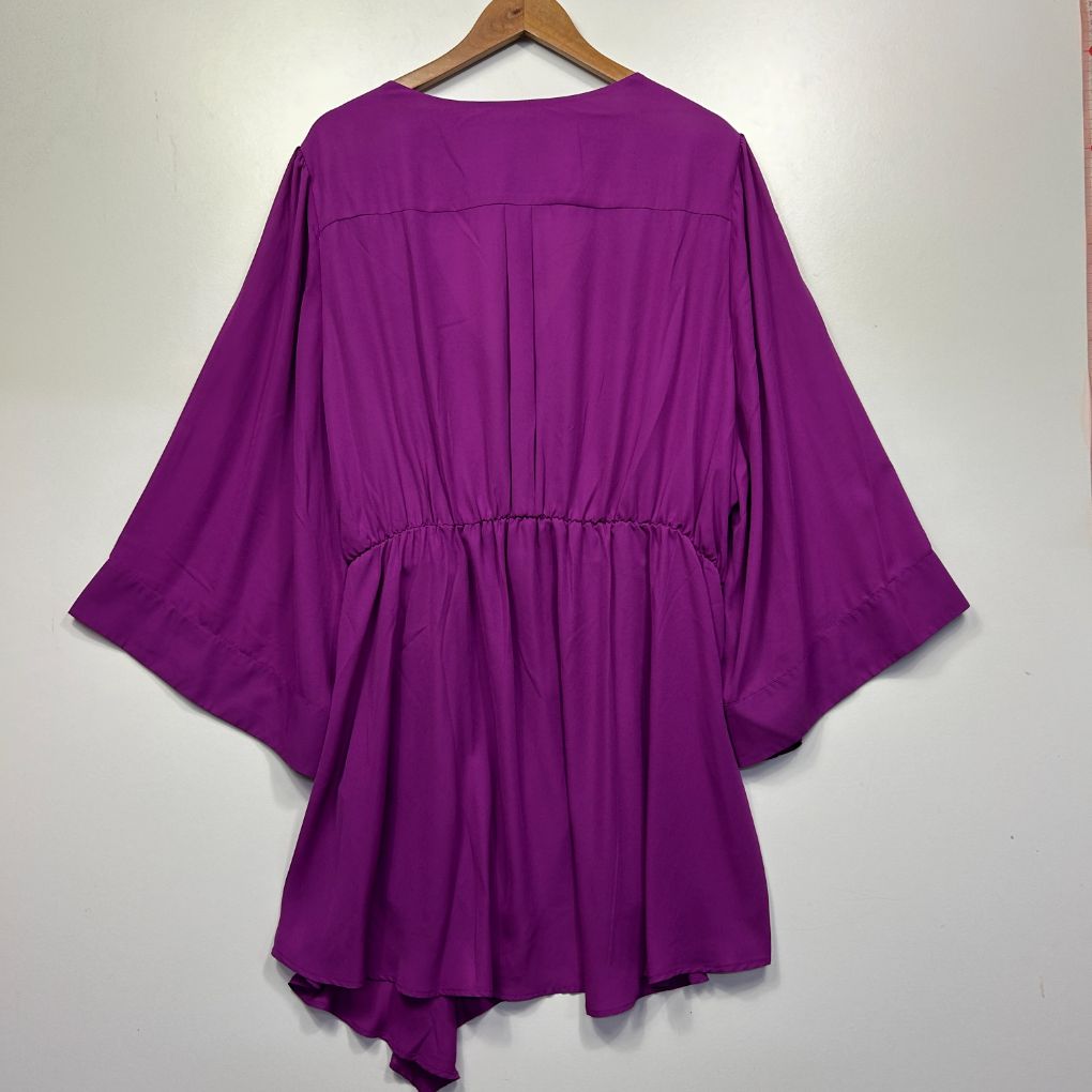 Purple dress back view