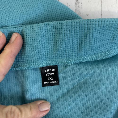 Shein Turquoise Tube Top - Size XL