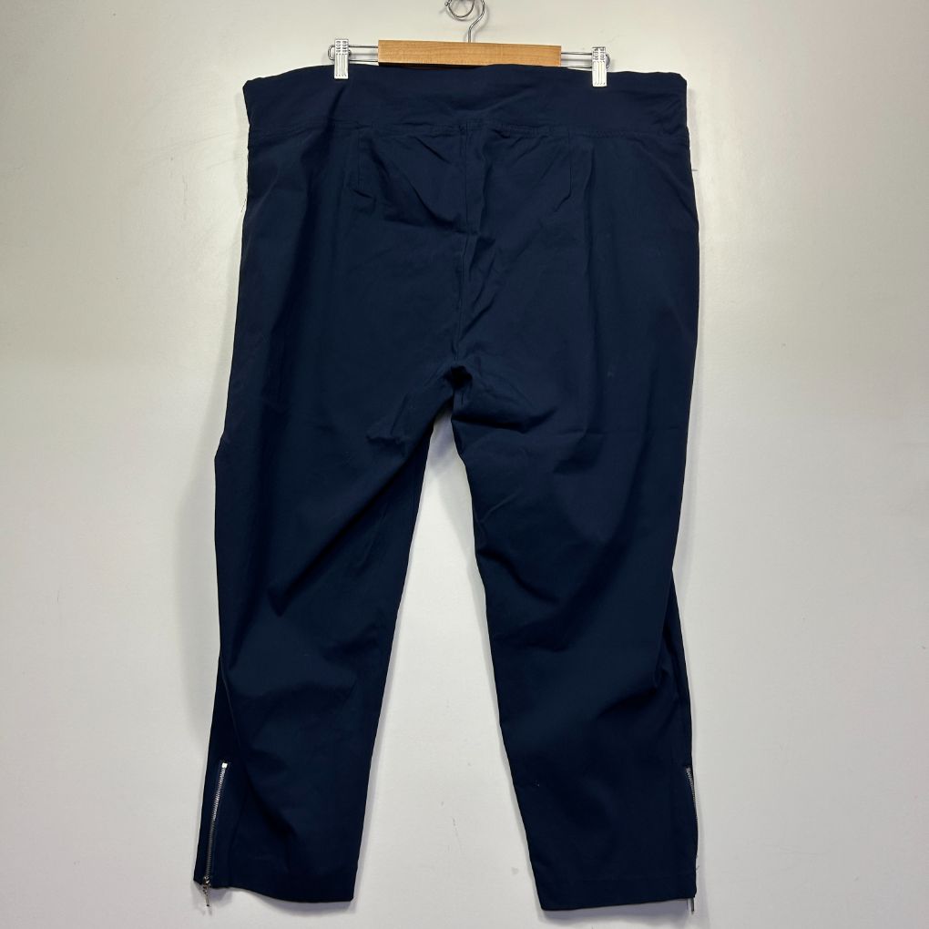 Navy blue pants front view